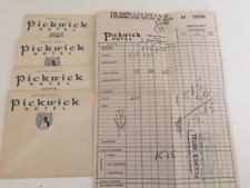 Vintage PICKWICK HOTEL   4 Envelopes + Room Receipt 5/27/1946  Kansas City picture