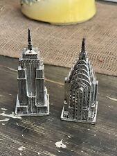 Godinger New York Chrysler & Empire State Building Salt & Pepper Shakers picture