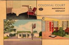 Madisonville, KY Kentucky  COLONIAL COURT MOTEL Roadside HOPKINS COUNTY Postcard picture