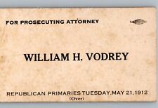 1912 Columbiana County OH Republican Primary Attorney William H. Vodrey picture