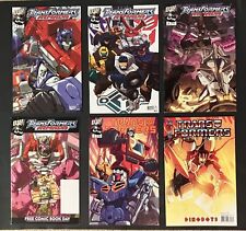 Transformers Lot of 6 IDW Comic Books Armada, Free Comic, Dinobots & Dreamwave picture