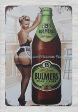 Bulmers Pear Cider sexy lady metal tin sign reproduction wall farm houses picture