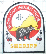 VIRGINIA, MONACAN INDIAN TRIBE SHERIFF POLICE DEPT PATCH picture
