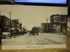 A1 Vintage Old OHIO Postcard CHICAGO JUNCTION WILLARD Myrtle Avenue Streetcar N. picture