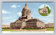 Olympia WA-Washington, State Capitol, Antique, Vintage Souvenir Postcard picture