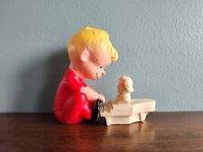 1958 Hungerford Peanuts Schroeder With PIANO Vinyl Toy Original Rare VTG picture