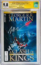 CGC SS Graded 9.8 Clash of Kings #1 Harington Clarke Dinklage Triple Signed picture