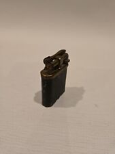 ANTIQUE  SOLID BRASS LIFT TOP CIGARETTE LIGHTER - 1920s - VERY NICE - GREEN  picture