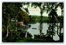 c1910s Mechanics Pond, Attleboro Massachusetts MA Antique Postcard picture