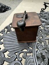 Antique Wood And Cast Iron Coffee Grinder picture
