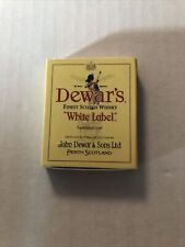 Dewer’s White Label, Finest Scotch Whiskey, Full Matchbox w/ Matches Vintage picture