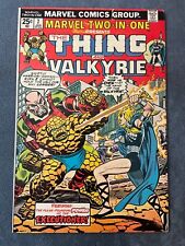 Marvel Two In One #7 1974 Marvel Comic Book Thing Valkyrie Key Issue Buscema VG+ picture