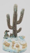 Vintage Old Cactus Bookend, Metal ,Copper? Rare picture