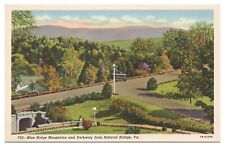 Blue Ridge Mountains and Parkway from Natural Bridge VA Vintage Postcard Unused picture