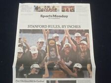 2021 APRIL 5 NEW YORK TIMES - STANFORD WINS THE WOMEN'S NCAA NATIONAL TITLE picture
