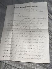 1899 Letter From Hugh Henry, Vermont Civil War Lieutenant - US Pension Agency picture