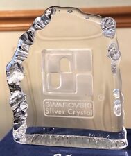 Swarovski Silver Crystal Dealer Iceberg Vertical Orientation Display Old Logo picture