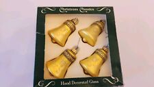 Hand Decorated Glass Bell Ornament Christmas Classics Made In USA picture