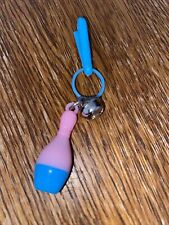 Vintage 1980s Plastic Bell Charm Bowling Pin For 80s Charm Necklace picture