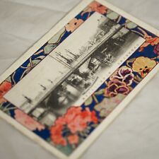 Antique Japanese Commemorative Postcard 1911 Nihonbashi Opening Embossed Vintage picture