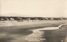 Cottages South of Pier Seaside Oregon OR c1910 Real Photo RPPC picture