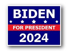 Joe Biden for President 2024 Political Campaign Yard Sign Large 24x18 with stake picture