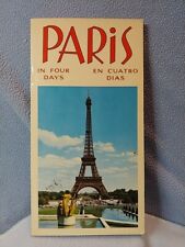 My Estate Sale 1973 Paris In 4 Days, En Cuatro Dias Guide Book English Spanish picture
