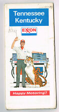 Vintage 1972 ' Exxon ' Tennessee Kentucky Road Map picture
