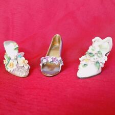Nostalgia If The Shoe Fits Collectible Womans Heels Shoes Miniature Ceramic picture