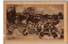 1922 Rotogravure Picture Photo 15MM Howitzers Advance to Argonne Naval Guns picture