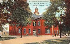 Postcard West Side High School in Bay City, Michigan~119663 picture