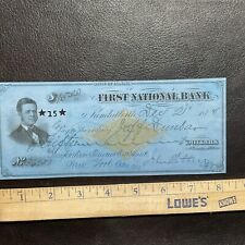 National Bank Check 1878 picture