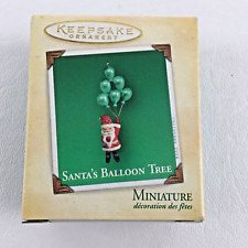 Hallmark Keepsake Christmas Ornament Miniature Santa's Balloon Tree New 2004 picture