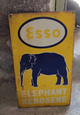 RARE PORCELAIN ESSO ENAMEL SIGN  24X13 INCHES SINGLE SIDED picture