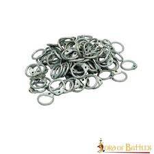 Loose Aluminium Round Rings with Dome Rivets Medieval DIY Chainmail Armor picture