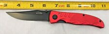 RITE EDGE Red 3” To Right Hand Thumb Peg Blade Light Folding Pocket Knife New picture