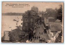 c1910 Emerald Coast Perspective of the Arrival Dinard France Postcard picture