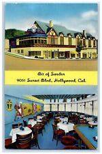 c1940's Bit Of Sweden Interior Scene Hollywood California CA Unposted Postcard picture