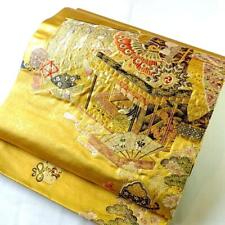 Japanese Gorgeous Embroidered Belts Gold Ball Imperial Carriage Formal Wear picture