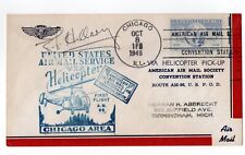 Stunning SIR EDMUND HILLARY signed 1949 Helicopter air mail cover  - Explorer. picture