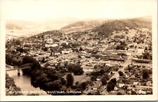 Real Photo Postcard Overview Business District in Roseburg, Oregon picture
