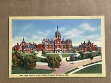 Postcard Baltimore MD Johns Hopkins Hospital Bird’s-eye Aerial View Vintage PC picture