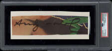 Andy Warhol Artist Signed Auto PSA/DNA Slabbed Cut Large Autograph picture