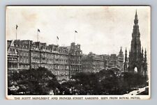 Edinburgh-Scotland, Scott Monument, Princes Street Gardens, Vintage Postcard picture