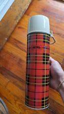 Thermos 1964 Vintage Plaid #2842 Half Pint Vacuum Seal King-Seeley RARE picture