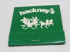 Hackney's Restaurant CHICAGO Harms Glenview Illinois FULL Matchbook picture