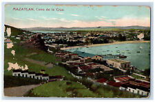 Mazatlan Sinaloa Mexico Postcard Cerro De La Cruz c1910 Unposted Antique picture