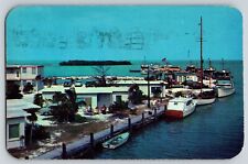 Postcard Bill Thompson Marathon Yacht Basin - Marathon Florida 1953 picture