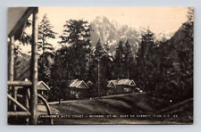 Scenic Swanson's Auto Court Cabin Motel Everett Washington WA East of Postcard picture