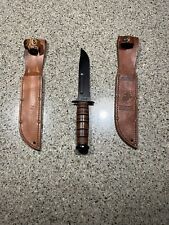 Kabar USMC Knife 7 Inch With 2 Brown Sheaths (1217) picture